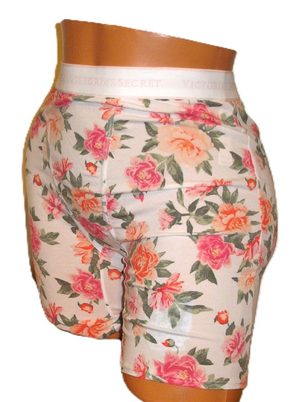 Victoria's Secret Floral Boy Brief Slip Panties Lingerie, Medium